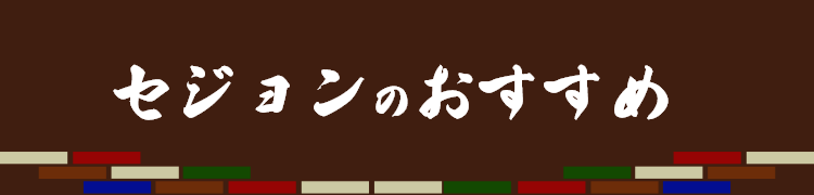セジョンのおすすめ